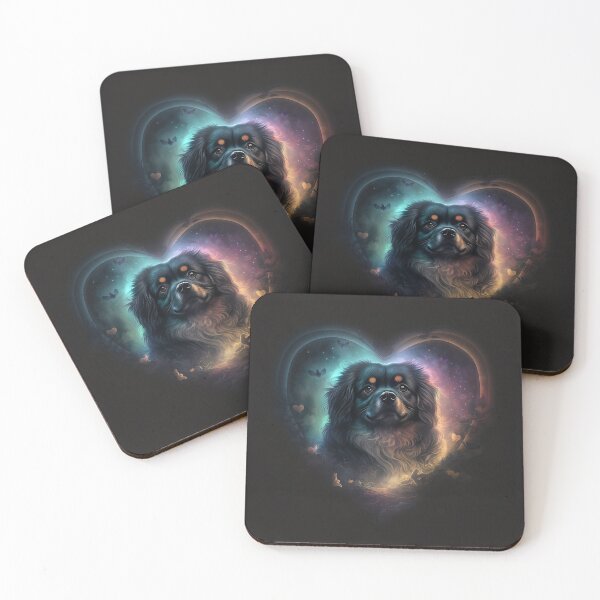 Item preview, The Majestic Heart Portrait of a Tibetan Spaniel designed and sold by DoggyDevotion.