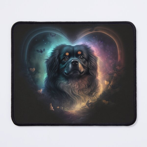 Item preview, The Majestic Heart Portrait of a Tibetan Spaniel designed and sold by DoggyDevotion.