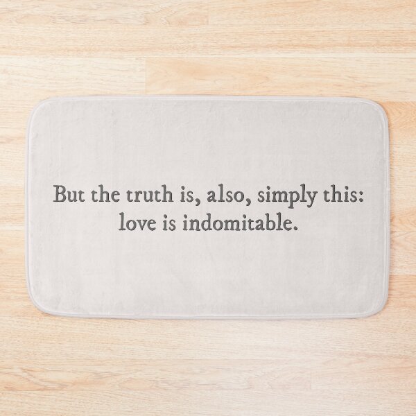 Item preview, Love is indomitable Red, White & Royal Blue quote designed and sold by percqbeths.