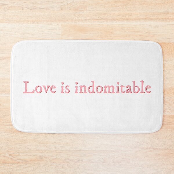 Item preview, Love is indomitable Red, White & Royal Blue quote designed and sold by percqbeths.