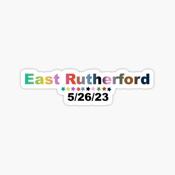 "East Rutherford Eras Tour 5/26" Sticker for Sale by mollye15 Redbubble