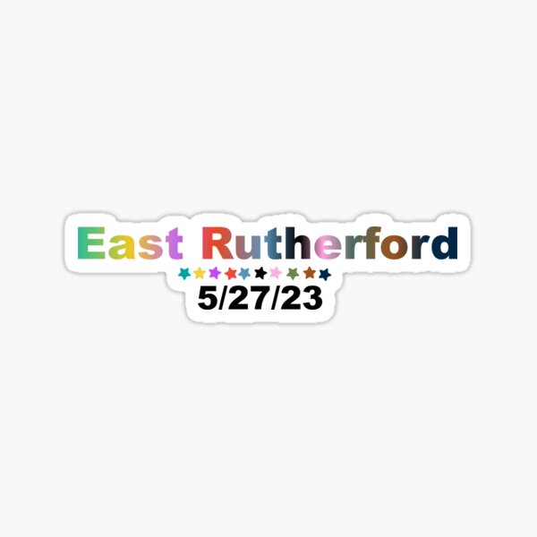 "East Rutherford Eras Tour 5/27" Sticker for Sale by mollye15 Redbubble