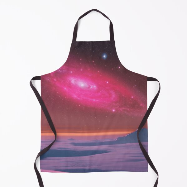 Item preview, Red galaxy against an ice planet designed and sold by Girly-Universe.