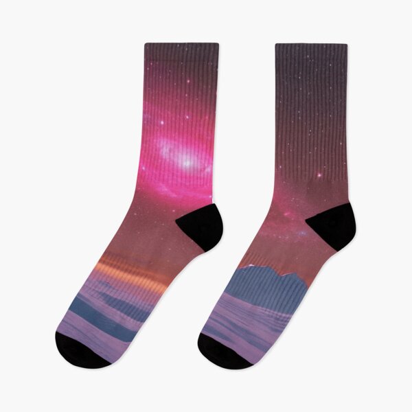 Item preview, Red galaxy against an ice planet designed and sold by Girly-Universe.