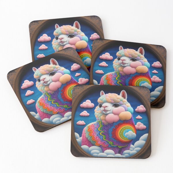Item preview, "Rainbow Alpaca Dreams: A Colorful Art Adventure" designed and sold by ProactiveMode.