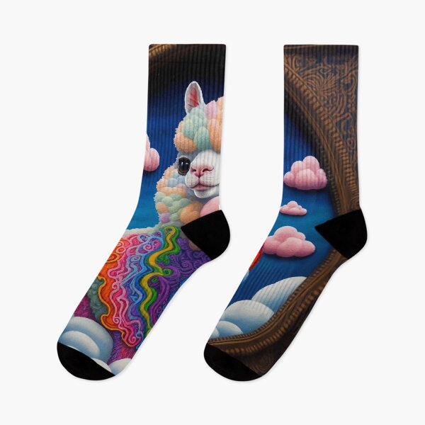 Item preview, "Rainbow Alpaca Dreams: A Colorful Art Adventure" designed and sold by ProactiveMode.