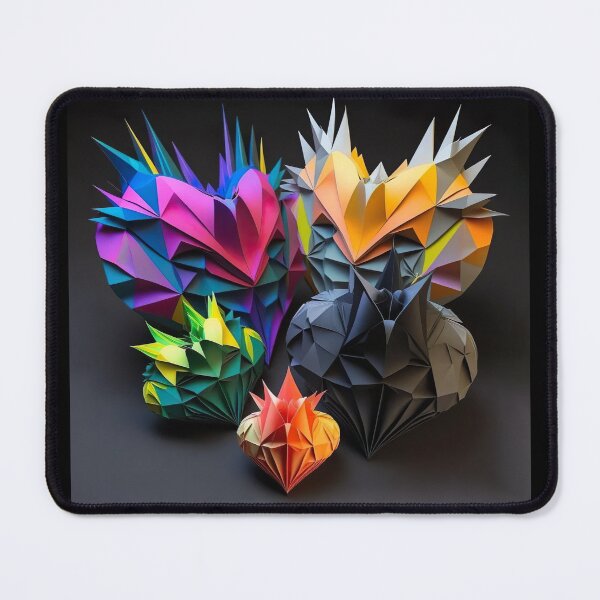 Item preview, Colorful Hearts, Love, and Diamond-Inspired Origami - Geometric Design and Colorful Art for Valentine's Day and Beyond designed and sold by IrisMyriel.