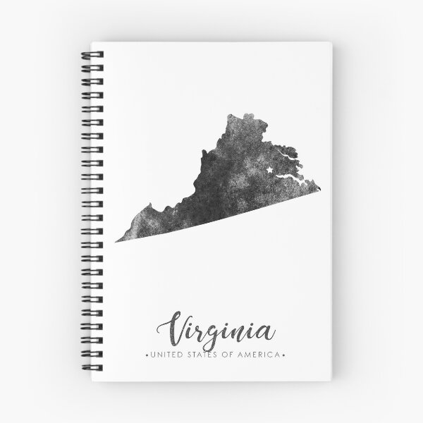 Item preview, Virginia State Map Art - Grunge Silhouette designed and sold by Studio Grafiikka.