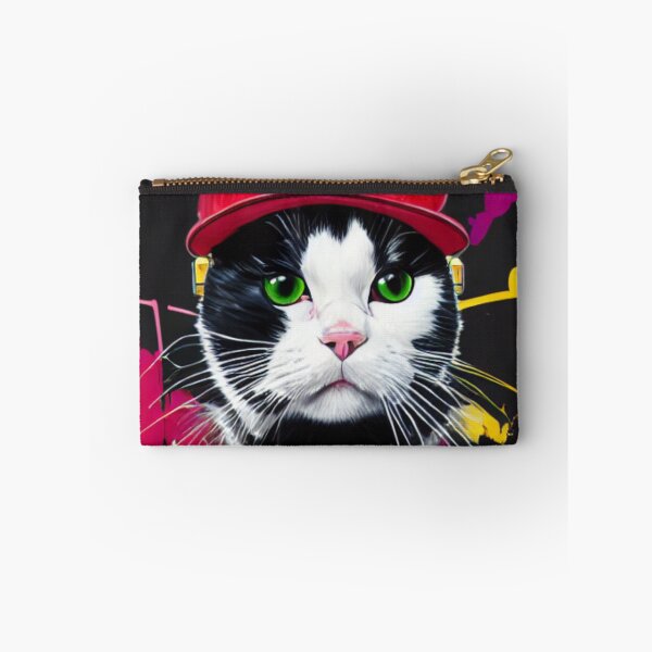 Item preview, The Hip Hop DJ Cat - The Black and White Beatmaker - The Majestic Mixer designed and sold by WBP Mart.
