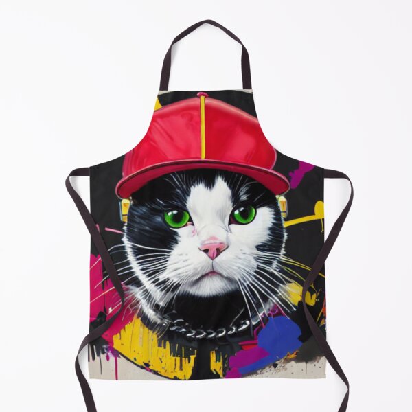 Item preview, The Hip Hop DJ Cat - The Black and White Beatmaker - The Majestic Mixer designed and sold by WBP Mart.