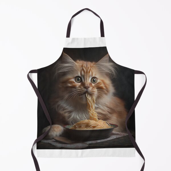 Item preview, Cat eating spaghetti designed and sold by Your-Dreamings.