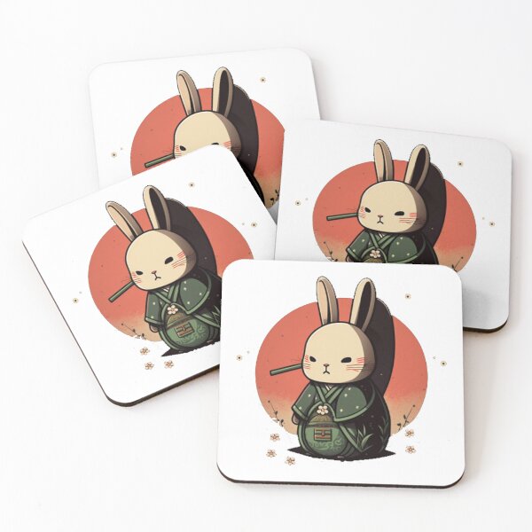 Item preview, rabbit samurai designed and sold by AGliveshop.