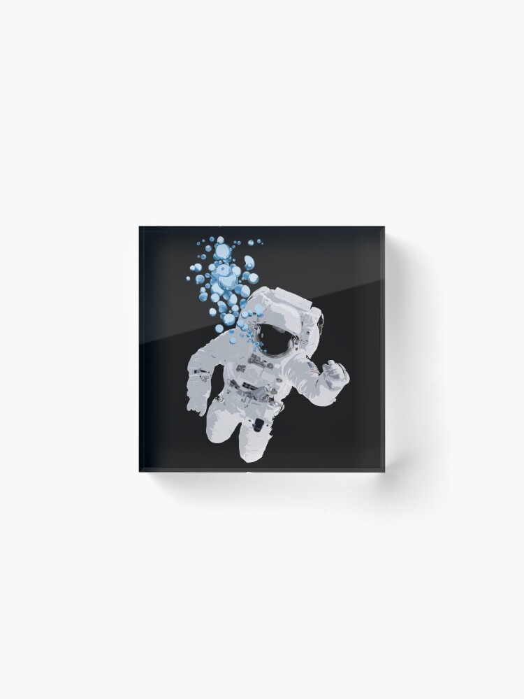 Alternate view of Bubbles In Space - Nasa Hoax - Flat Earth - Space Bubbles Acrylic Block