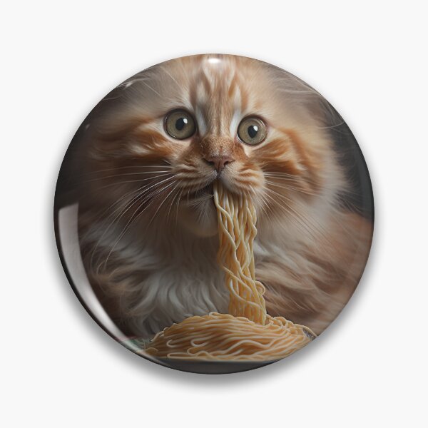 Item preview, Cat eating spaghetti designed and sold by Your-Dreamings.
