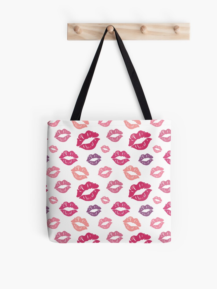 Thumbnail 1 of 2, Tote Bag, Lips on white background designed and sold by ROCSHome.