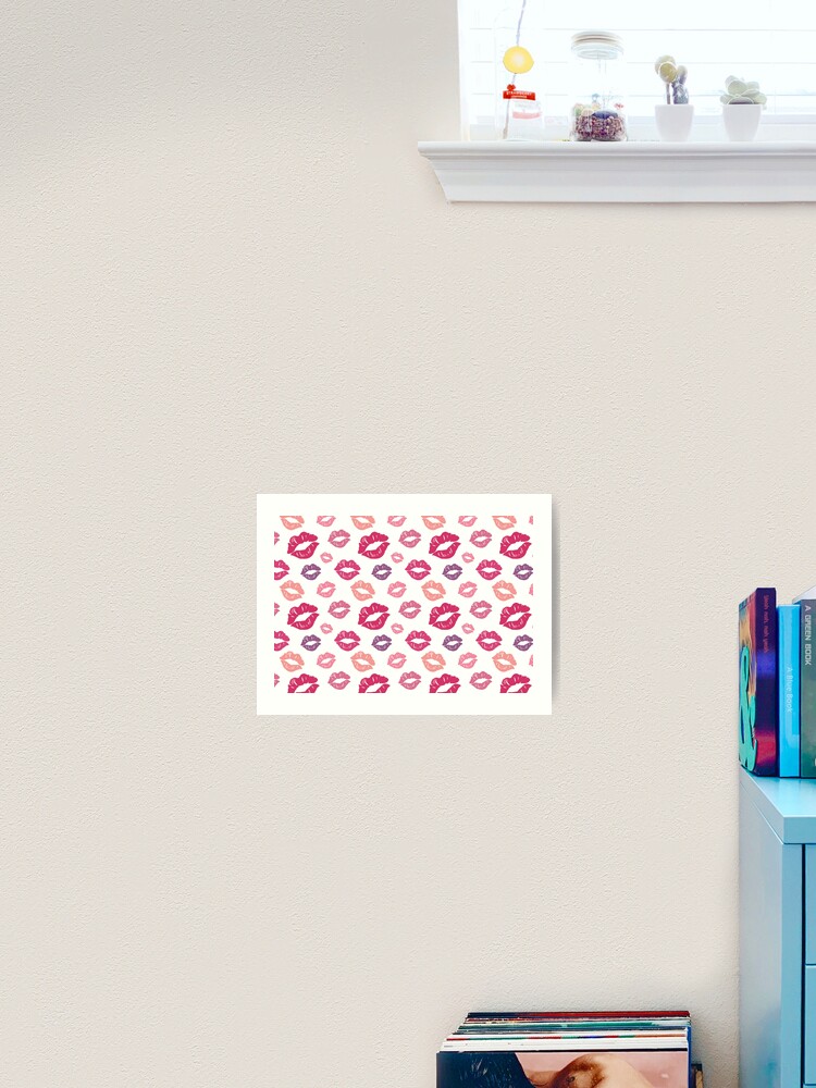Thumbnail 2 of 3, Art Print, Lips on white background designed and sold by ROCSHome.