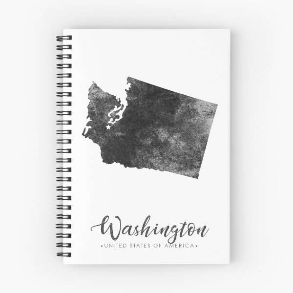 Item preview, Washington State Map Art - Grunge Silhouette designed and sold by Studio Grafiikka.