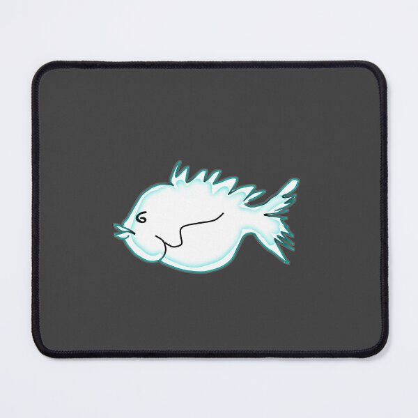 Item preview, Watercolor fish white turquoise white sea fish drawing designed and sold by vibeno1.