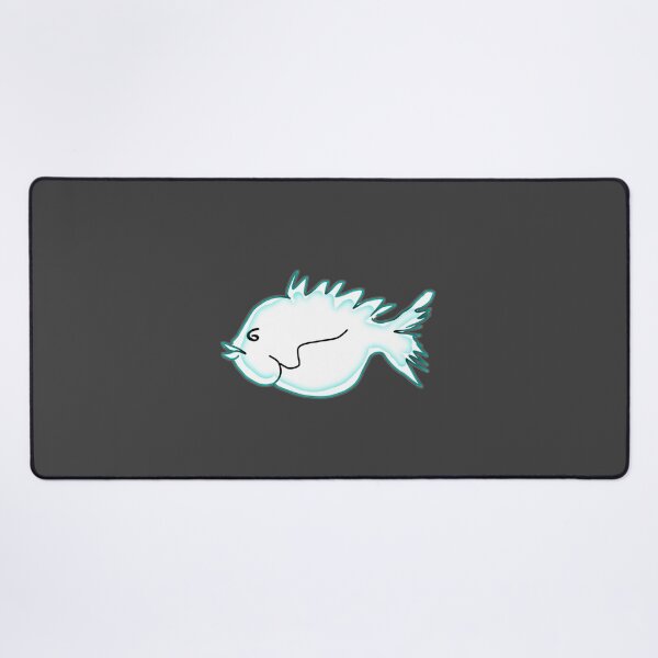 Item preview, Watercolor fish white turquoise white sea fish drawing designed and sold by vibeno1.