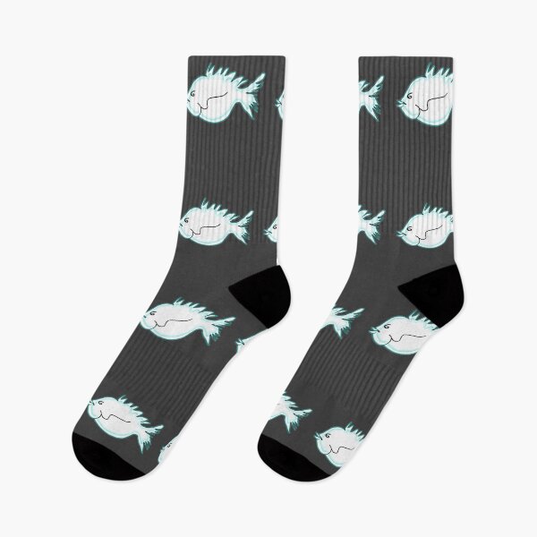 Item preview, Watercolor fish white turquoise white sea fish drawing designed and sold by vibeno1.
