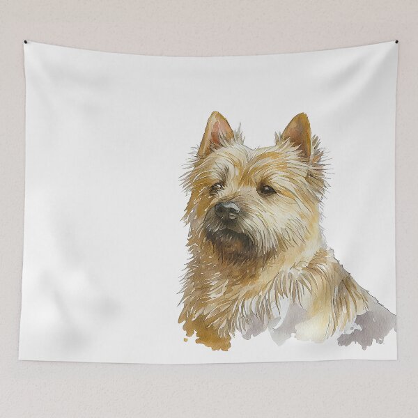 Artikelvorschau, Watercolor Painting of Norwich Terrier Small Dog Breed entworfen und verkauft von Nalaxation.