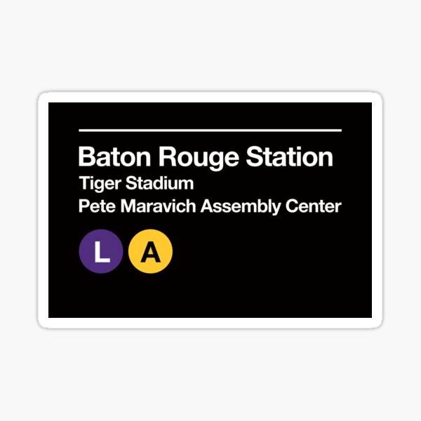 Item preview, Baton Rouge (LSU) Sports Venue Subway Sign designed and sold by phoneticwear.