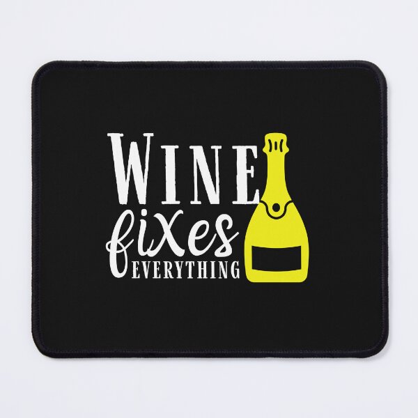 Item preview, Wine Fixes Everything Wine Quote, Wine Lover Gift, Wine Drinker, Typography Quote, Alcohol Quotes designed and sold by thedazzlingmonk.