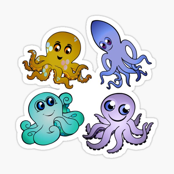 Octopus Octopus Tentacle Octopus Octopus Wildlife Wildlife Children Zoo'  Sticker