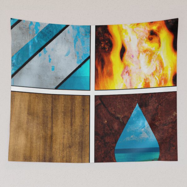 Item preview, Colorful Abstract Five Element Design | Modern Art designed and sold by funnyhalloween.