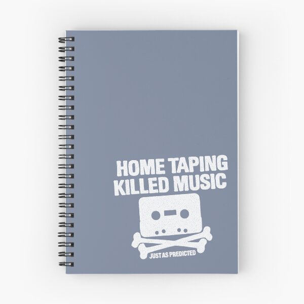 Item preview, home taping killed music (white) designed and sold by BrownWoodRobot.