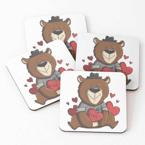Item preview, TEDDY BEAR LOVE . BROWN BEAR designed and sold by Namisanduatuju.