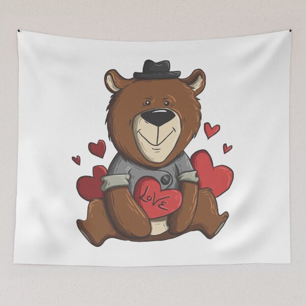Item preview, TEDDY BEAR LOVE . BROWN BEAR designed and sold by Namisanduatuju.