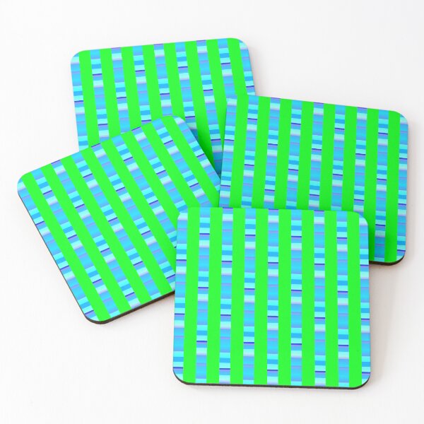Item preview, Bright green blue line pattern | Green blue abstract geometric  designed and sold by lausn.