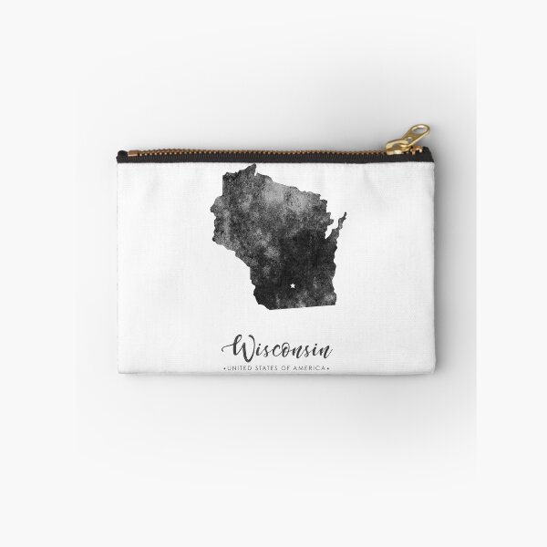 Item preview, Wisconsin State Map Art - Grunge Silhouette designed and sold by Studio Grafiikka.