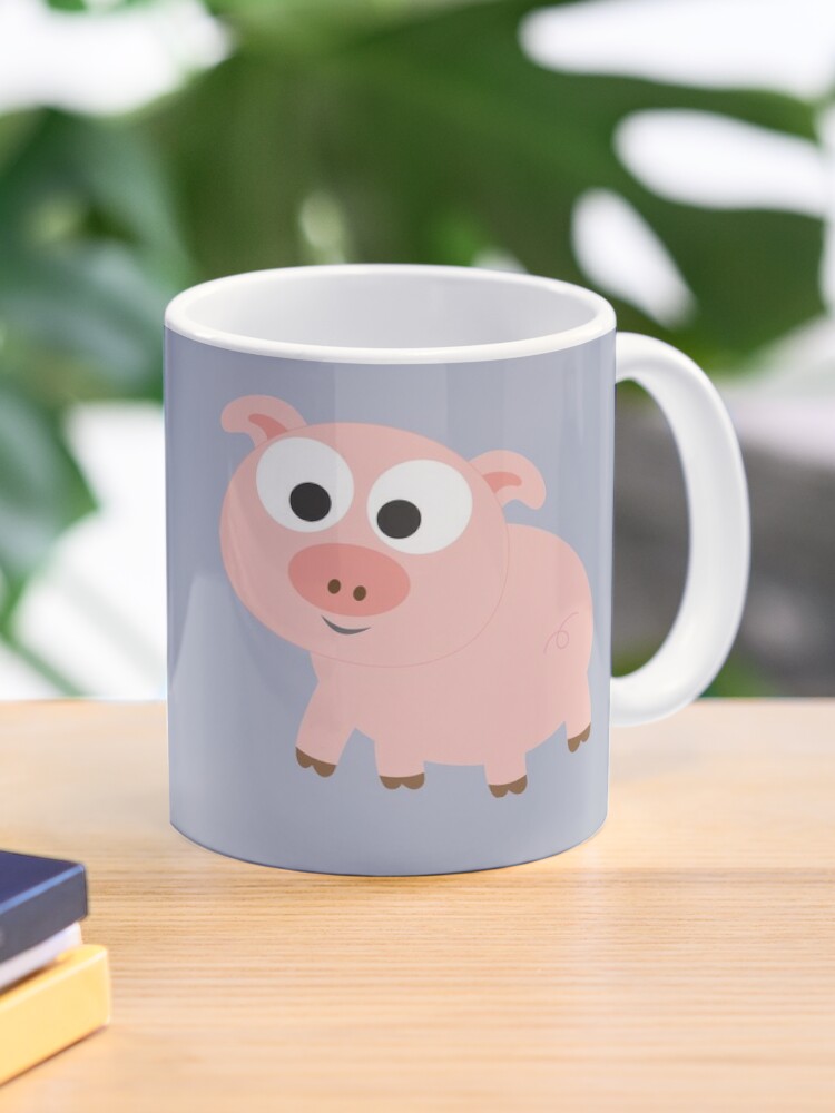 Ceramic Travel Cup: Pretty Pink Pig