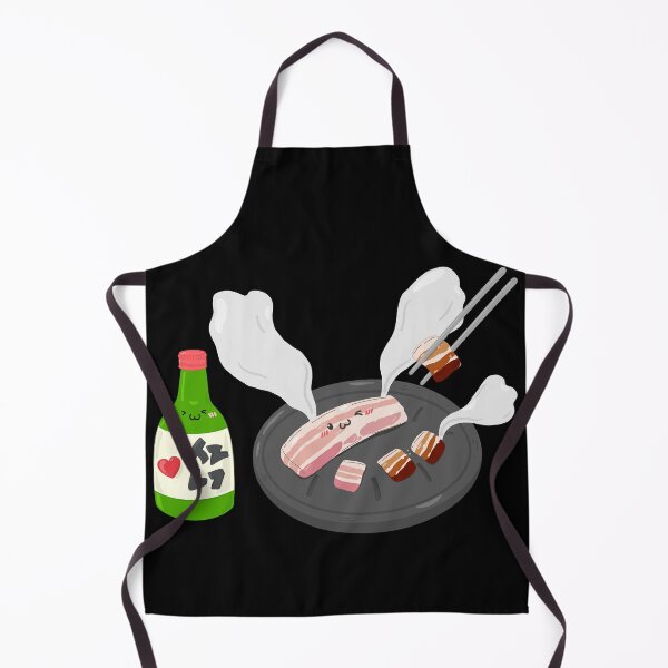 Item preview, Korean BBQ & Soju cartoon designed and sold by T. Jinmy.