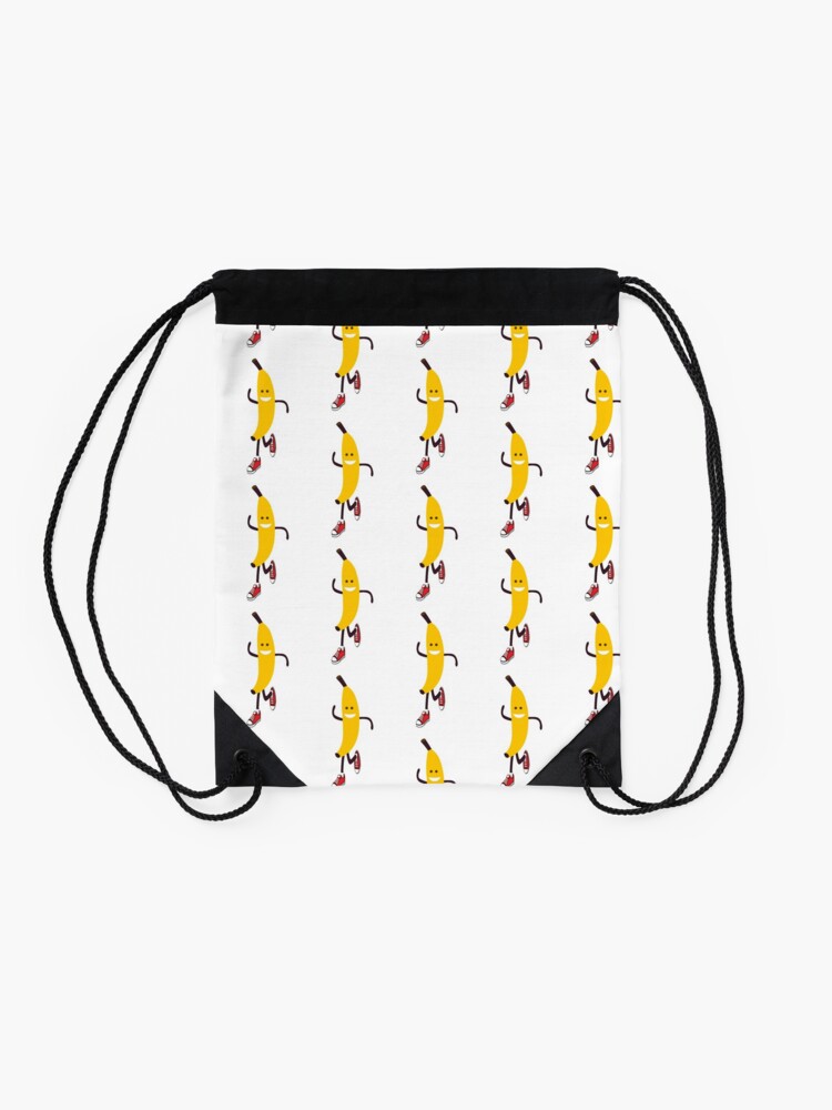 Alternate view of Awesome Running Banana Drawstring Bag