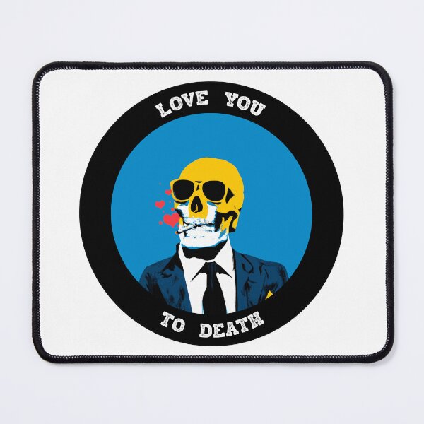 Item preview, Love You To Death Valentine Pop Art Skull designed and sold by PVSKI.