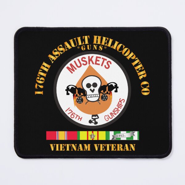 Item preview, 176th Gunships (Muskets) - Guns - Vietnam Vet w SVC designed and sold by Military Insignia Products.