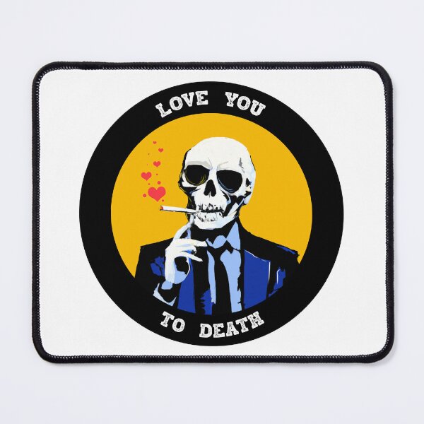 Artikelvorschau, Love You To Death Valentine Pop Art Skull entworfen und verkauft von PVSKI.
