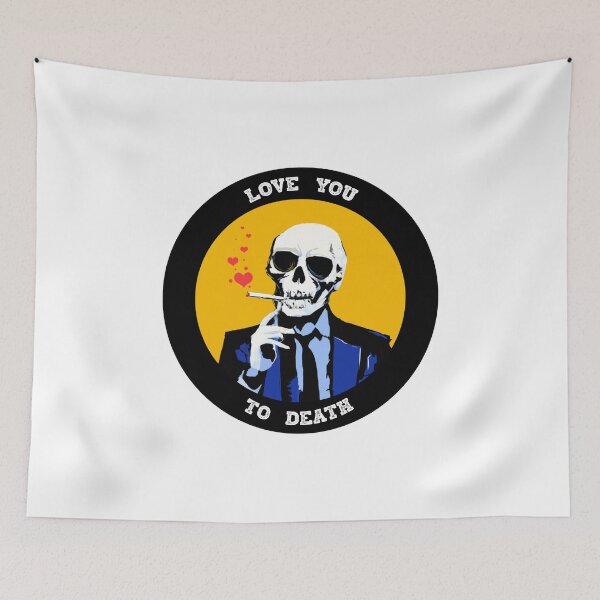 Artikelvorschau, Love You To Death Valentine Pop Art Skull entworfen und verkauft von PVSKI.