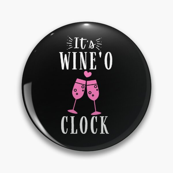 Item preview, It's Wine'o Clock Quote, Wine Lover Gift, Wine Drinker, Typography Quote, Alcohol Quotes designed and sold by thedazzlingmonk.