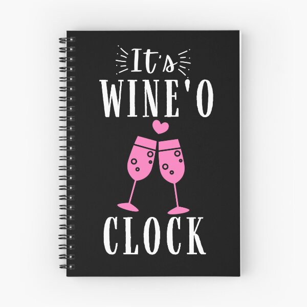 Item preview, It's Wine'o Clock Quote, Wine Lover Gift, Wine Drinker, Typography Quote, Alcohol Quotes designed and sold by thedazzlingmonk.