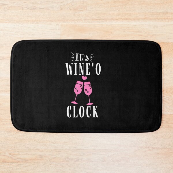 Item preview, It's Wine'o Clock Quote, Wine Lover Gift, Wine Drinker, Typography Quote, Alcohol Quotes designed and sold by thedazzlingmonk.