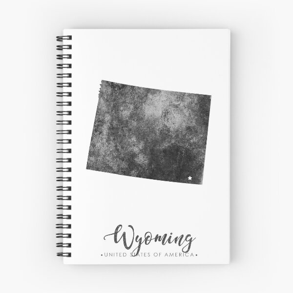 Item preview, Wyoming State Map Art - Grunge Silhouette designed and sold by Studio Grafiikka.