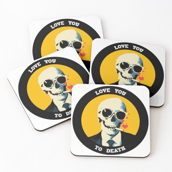 Artikelvorschau, Love You To Death Valentine Pop Art Skull entworfen und verkauft von PVSKI.