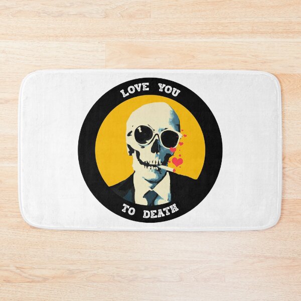Item preview, Love You To Death Valentine Pop Art Skull designed and sold by PVSKI.