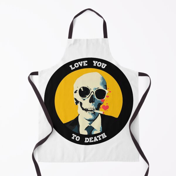 Aperçu de l'œuvre Love You To Death Valentine Pop Art Skull créée et vendue par PVSKI.