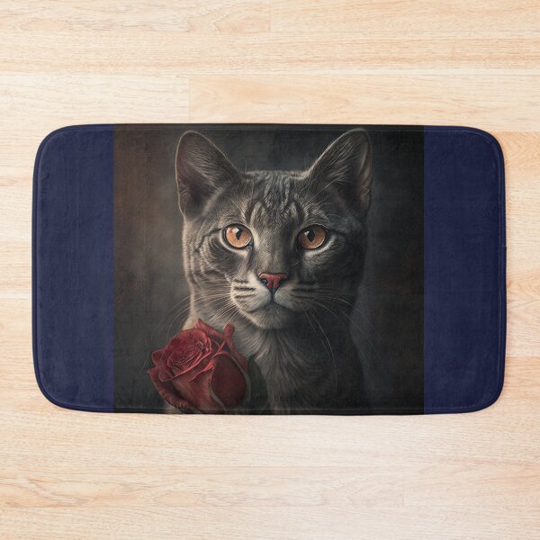 Item preview, Valentines day cat with roses designed and sold by Your-Dreamings.
