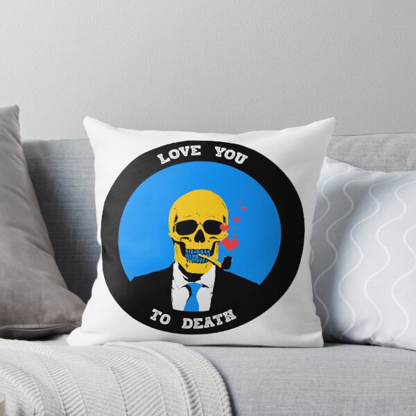 Artikelvorschau, Love You To Death Valentine Pop Art Skull entworfen und verkauft von PVSKI.